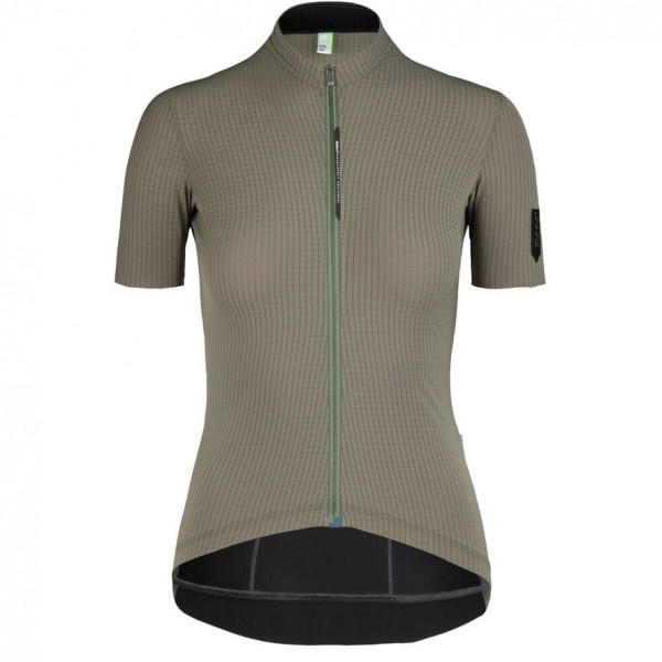 Q36.5 Jersey Short Sleeve L1 Woman Pinstripe X - olive green
