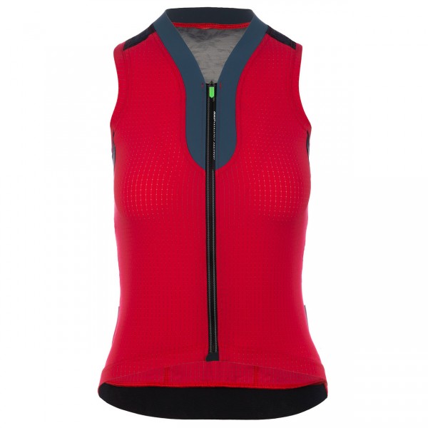 Q36.5 Jersey sleeveless L1 Woman - red pinstripe